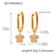 Q073-Golden Butterfly Zircon U-Shaped Earrings Picture12