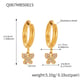 Q067-Golden Butterfly Zircon Earrings Picture6