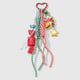 1 multi-color bell candy keychain