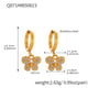 Q071-Golden Butterfly Zircon Earrings Picture10