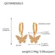 Q076-Golden Butterfly Full Diamond Zircon Earrings Picture15