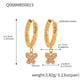 Q068-Golden Butterfly Zircon Earrings Picture7
