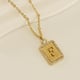 Goldener Buchstabe F [mit Kette] Bild21