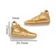 Hooked ankle boots-gold