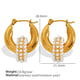 EH267 Rubber Bead Gold Earrings Picture4