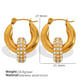 EH268 White Zirconium Gold Earrings Picture3
