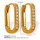EH314 White Diamond Gold Earrings Picture5