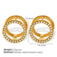 EH689 White Pearl Round Gold Ear Clip