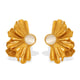 EH798 White Stone Gold Earrings