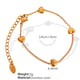 SL34 vertical heart gold bracelet Picture2