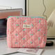 Bow Red Plaid Medium Kosmetiktasche 