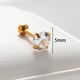 8534-5mm gold round/One Size Picture2