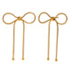 Simple Line Schmetterling Ohrringe-Gold 