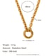 Big O Chain Federverschluss DIY Halskette - Gold Bild3