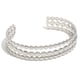 Three-layer disc bracelet-steel color