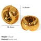 EH848G Gold-Ohrclip 