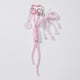 Pink wool imitation pearl butterfly fish cake climbing rope keychain 1
