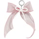 1 Lotus rosa Spitze Imitation Perle Schleife Tasche Anhänger 
