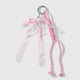 1 colorful beaded mesh bow keychain Picture4