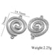 Double Hole Steel Spiral Pendant Picture4