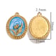 Oval Flower Pendant - Blue Picture32