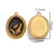 Oval Flower Pendant - Black Picture31