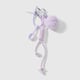 1 purple fur ball spoon keychain