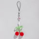 1 red cherry pendant mobile phone charm