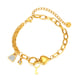 GS1447 - Stahlarmband Gold 