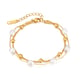 1378-Bracciale in acciaio oro 
