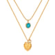 GX2581-Stahl Halskette Gold 