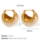 EH858WEPG White Pearl Gold Earrings Picture2