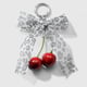 1 Grey Leopard Bow Keychain Picture4