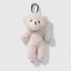 1 light pink bear keychain