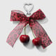 1 red leopard print mesh bow keychain Picture3