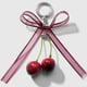 1 red mesh bow keychain Picture2