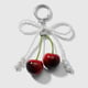 1 white imitation pearl bow keychain Picture7