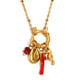 Marine Life Clip Bead Necklace - Gold/8