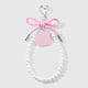 1 pink heart keychain