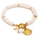 White Shell Pendant Bracelet - Gold Picture2