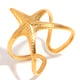Starfish Open Ring-Gold