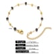 Gold 4.0 black crystal  3mm beads-bracelet 175 Picture4