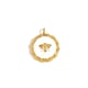 Oil dripping bee pendant - gold and white Picture8
