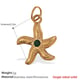 PJ303GNG Green Diamond Solid Gold Pendant Picture9