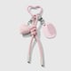 1 pink keychain