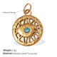 PJ325BEG Turquoise Gold Pendant Picture10