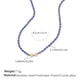 XL427EBG Blue Crystal Freshwater Pearl Necklace/2 Picture2