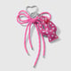 1 rose red bow keychain Picture3