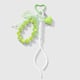 1 green bow keychain