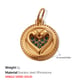 PJ312GNG Ciondolo in oro con diamanti verdi/8 Immagine7